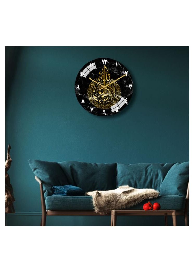 Y&D Acrylic Surah Al Ikhlas Wall Clock Islamic Calligraphy Gifts Eid Gift Ramadan Decor Luxury For Home Size 30cm - Image 2