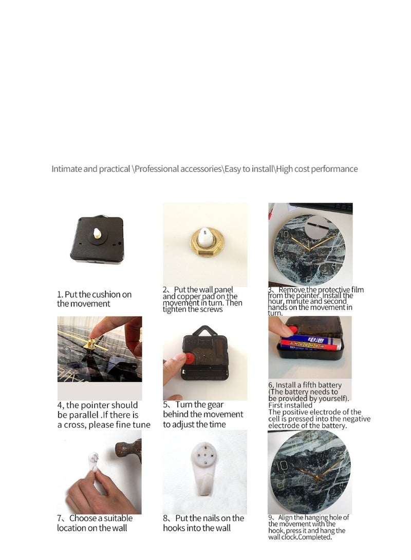 Y&D Acrylic Surah Al Ikhlas Wall Clock Islamic Calligraphy Gifts Eid Gift Ramadan Decor Luxury For Home Size 30cm - Image 3