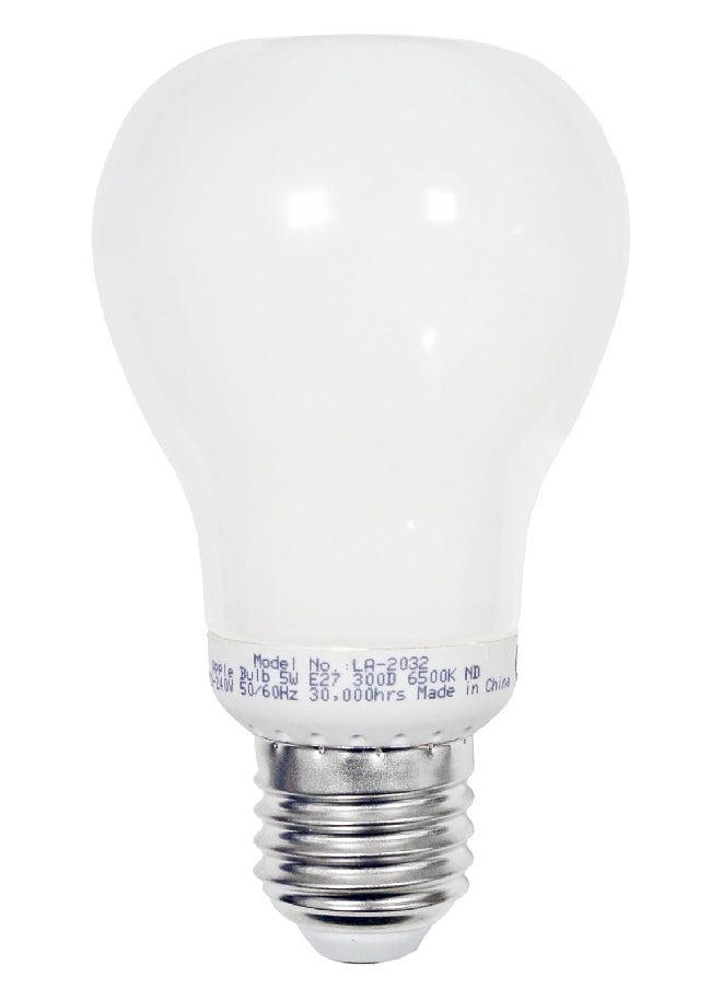 KADRIS LED Bulb 5W LA-2032, 6500K Cool Daylight (White) Power Saving Plastic-coated Aluminum, C220-240V 50-60HZ, 300 Degrees Projection Beam Angle, BMTC latest Generation Chip  - Image 2