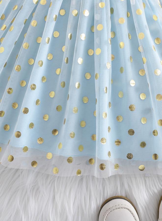 تايك تو فستان شبكي بأكمام طويلة وكشكشة وتفاصيل فيونكة - Image 4