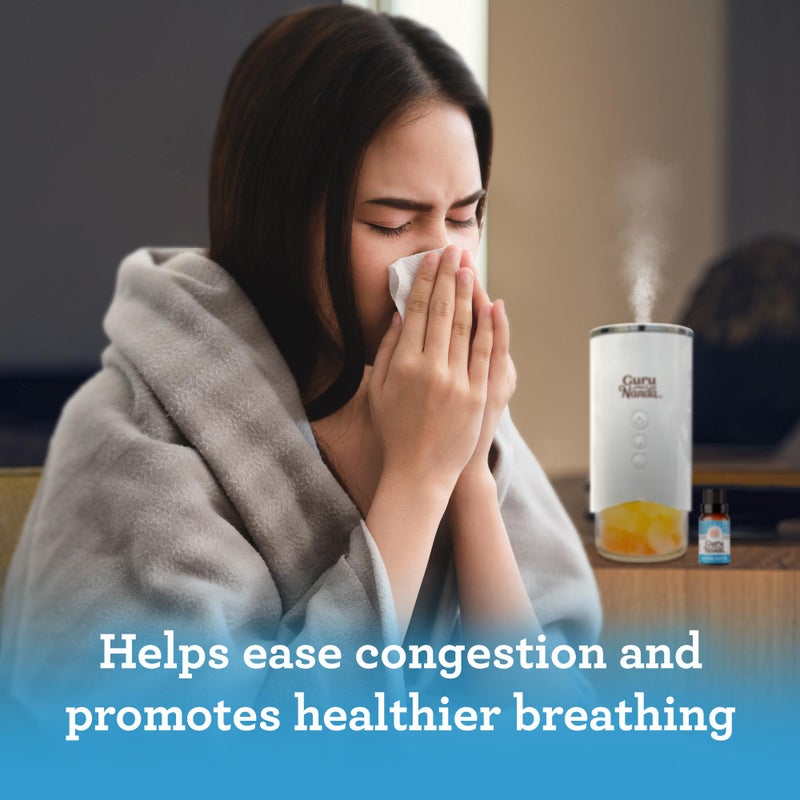 GuruNanda Breathe Easy Essential Oil (2x0.5 Fl Oz) - 100% Pure & Undiluted Aromatherapy Oil for Diffusers - Aids in Congestion for Easier Breathing - Image 4