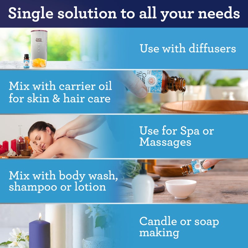 GuruNanda Breathe Easy Essential Oil (2x0.5 Fl Oz) - 100% Pure & Undiluted Aromatherapy Oil for Diffusers - Aids in Congestion for Easier Breathing - Image 5