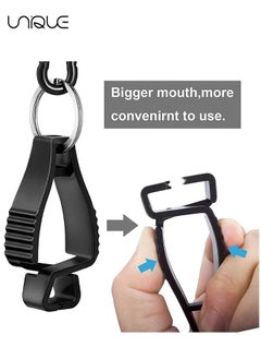 Unique 6 Pack Glove Clips for Work Glove Holders,Glove Belt Clip With Metal Carabiners,Easy to Wear Glove Clip, Tools, & Towel Holder, Ideal for Men Safety Construction Worker Guard Labor  - Image 5