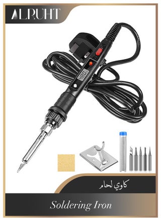 Soldering Iron Kit, 80W Adjustable Temperature, Fast Heating Ceramic Thermostatic Welding Iron with LCD Display for Welding Circuit Board, Appliance Repair - pzsku/Z5895DAAC750CD8ECFEAFZ/45/1743674627/fca9c10b-d11c-425c-b29d-a369f5c9fba3