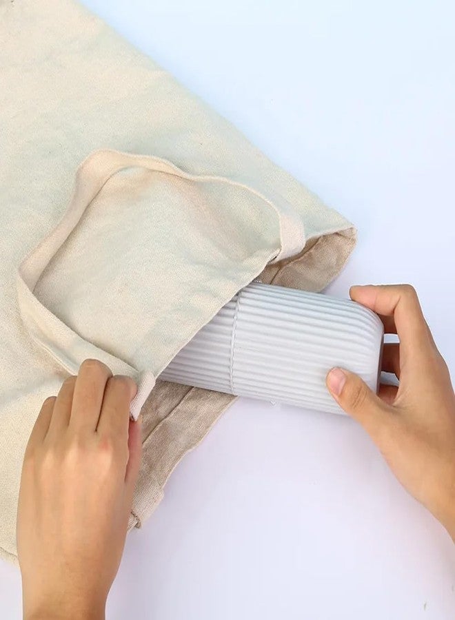 TECHNOWAYS SOLUTION TECHNOWAYS SOLUTION Capsule Shape Travel Toothbrush Toothpaste Case Holder Portable Toothbrush Storage Plastic Toothbrush Holder.(Pack of 3) Multi-Coloured - Image 4