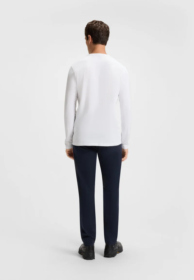 BOSS Long-sleeved T-shirt in cotton with logo patch