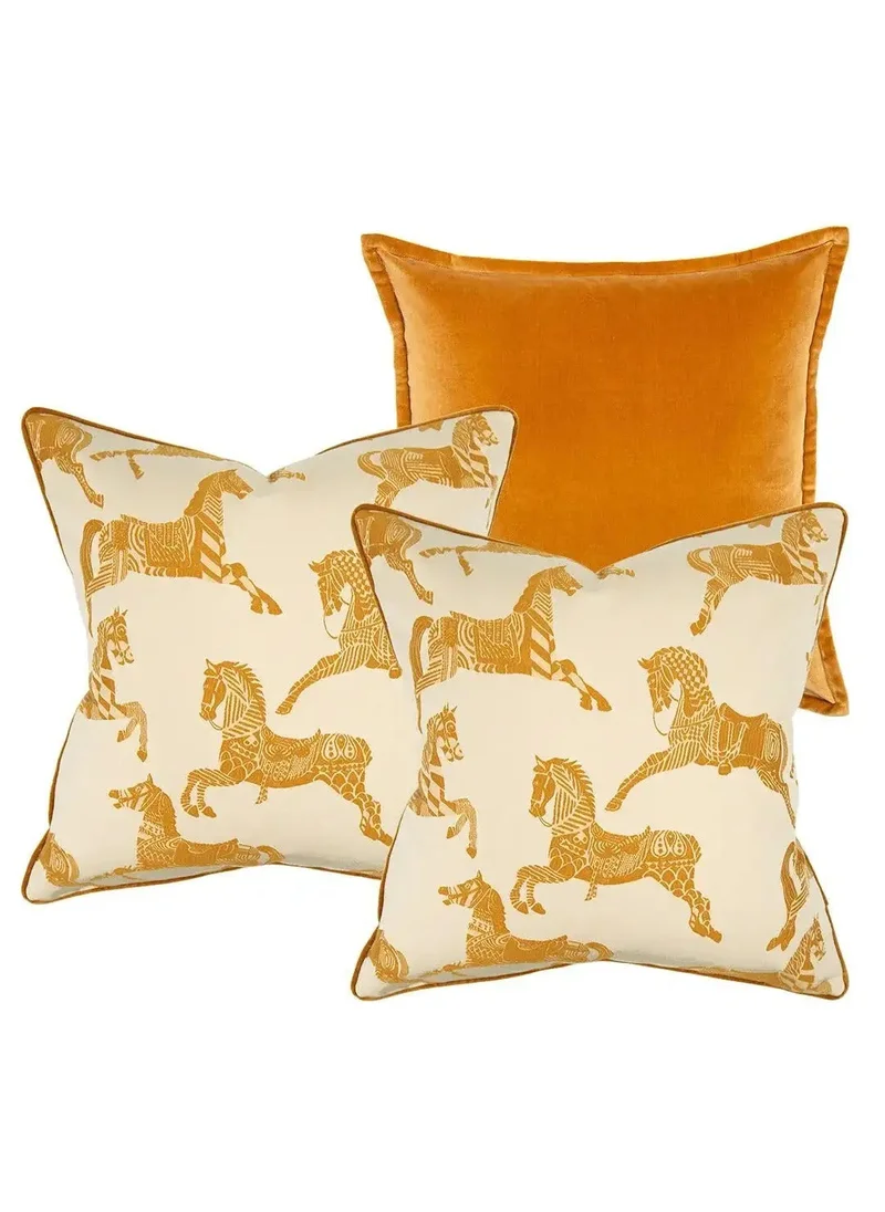 KNOT HOME Cushion Arie Bundle (with filler) Pillow Knot Home Cover Set for Modern Sofa Contemporary Living Room Bedroom and Office Soft Washable