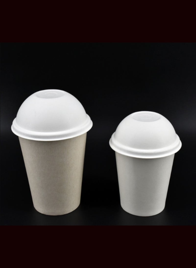 Vitacelli 200Pcs Wet Moulded Disposable White Lid For Coffee And Tea Cups - Image 3