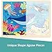 MoinKidz 24 Piece Puzzles for Kids Ages 35 Unique Shape Jigsaw Pieces Ocean Animal Wooden Jigsaw Puzzle for 3 4 5 Year Old Preschool Toddler Puzzle with Storage Tray - Image 4