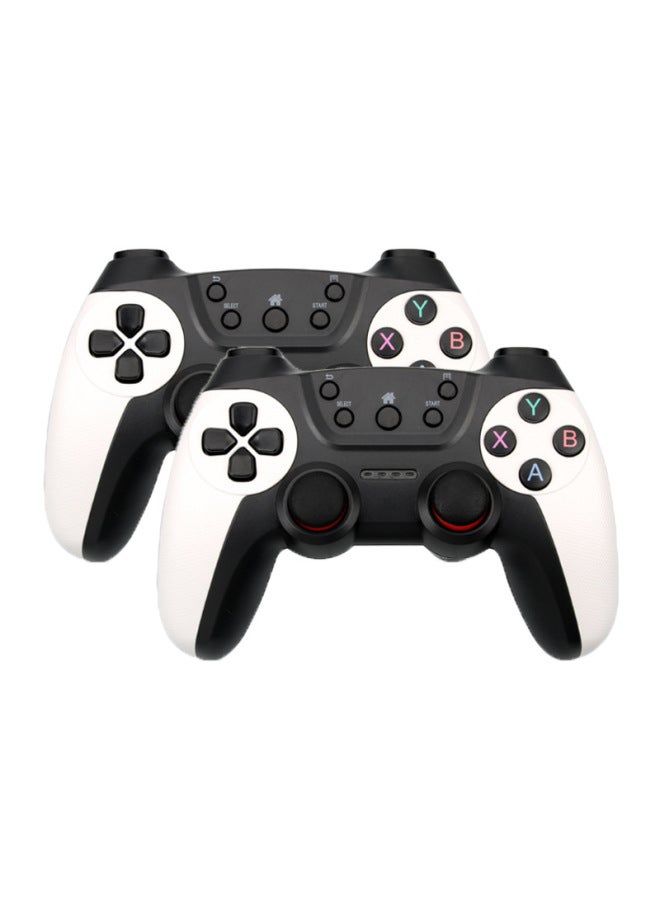 وحدة تحكم ألعاب لاسلكية 2.4 جيجا بايت لجهاز Android Tv Box Computer PC واحد إلى اثنين من اللاعبين المزدوجين Double Strike Digital Computer Gamepad - لون المنتج: إصدار أبيض أنيق قابل لإعادة الشحن (مع - Image 1