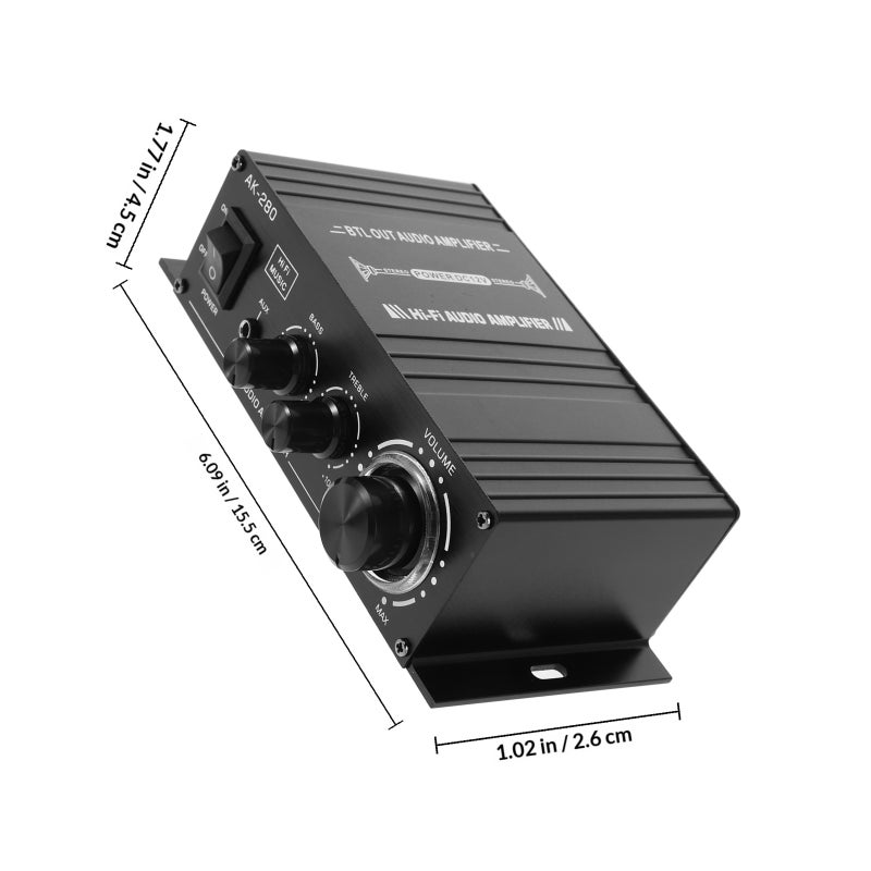 Sound Amplifier Listening Device, Compact for Car and Home Audio, 12V Powered - Image 2