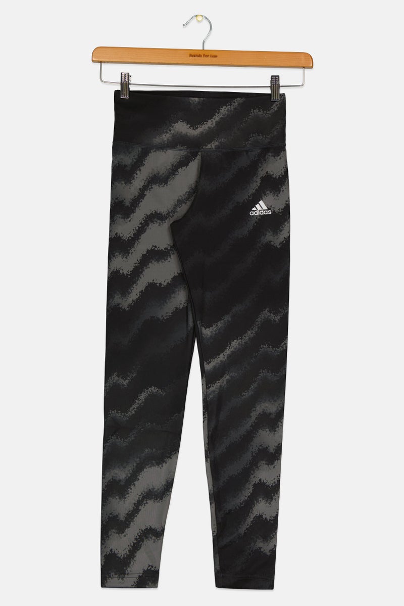 Adidas Kids Girl Tight Fit Brand Logo Outdoor Tights, Multicolor  - Image 1