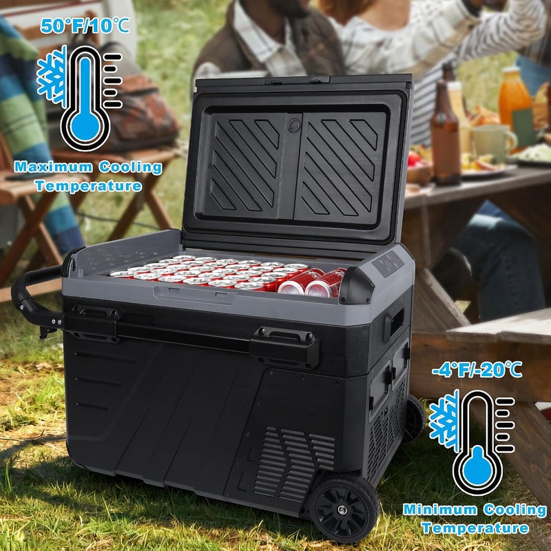 Portable Fridge Freezer, , ,35 Quart (35 Liter) Car Camping Refrigerator,12/24V DC and 100-240V AC Car Fridge Cooler for Outdoor, Camping, RV, Truck, Boat - Image 3