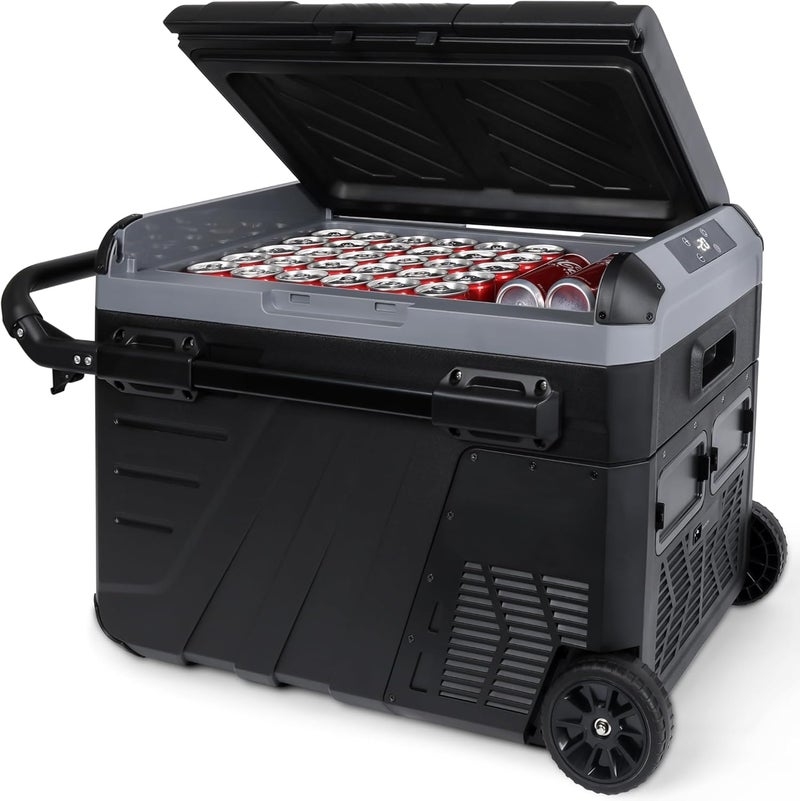 Portable Fridge Freezer, , ,35 Quart (35 Liter) Car Camping Refrigerator,12/24V DC and 100-240V AC Car Fridge Cooler for Outdoor, Camping, RV, Truck, Boat - Image 1