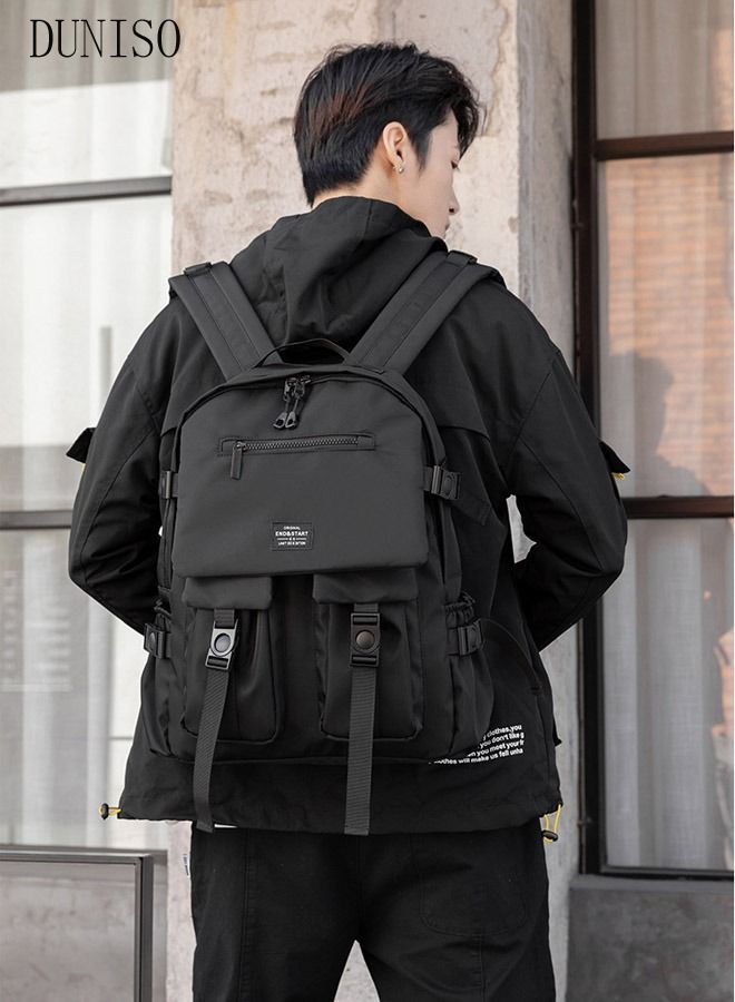 DUNISO Large Capacity Backpack Multifunction Casual Water Resistant Double Shoulder School Backpack School Bag Book Bag  Business Durable Travel  Laptops Backpacks Outdoor Bags - Image 2