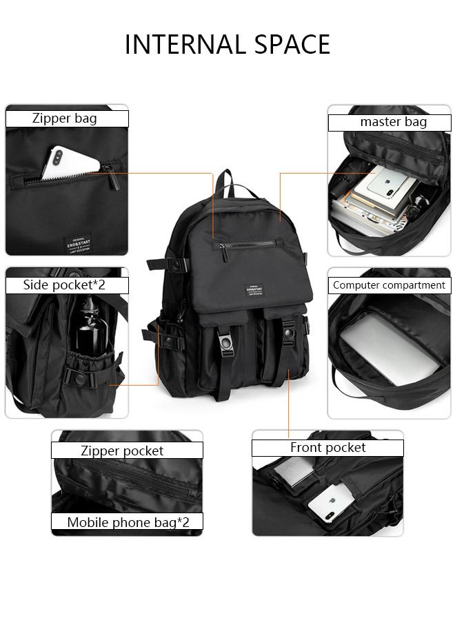 DUNISO Large Capacity Backpack Multifunction Casual Water Resistant Double Shoulder School Backpack School Bag Book Bag  Business Durable Travel  Laptops Backpacks Outdoor Bags - Image 5