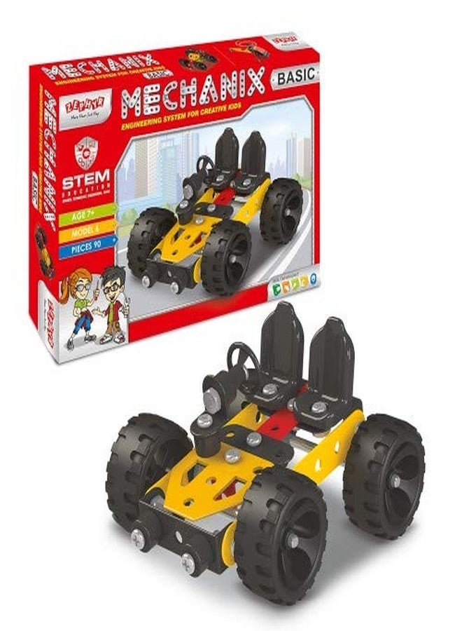 Mechanix Basic 90 Metal Pieces, STEM/STEAM Educational Toy, Building and Construction Set for Boys and Girls Age 7+ - Birthday Return Gift - Image 1