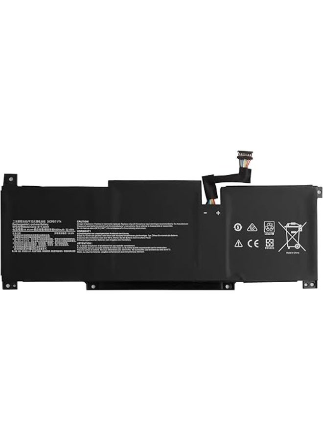 [New] High-Capacity 52.4Wh Laptop Replacement Battery (BTY-M491) - Compatible with MSI Modern 15, Summit B15, and Stealth 15M Series (8-PIN Connector) - Image 2