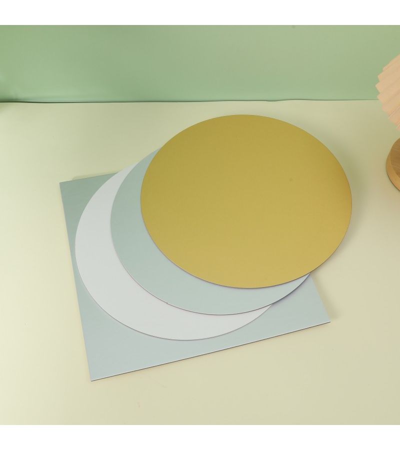 Set Of 10 Round Golden Cake Boards Cardboard 4 Inch - Image 5