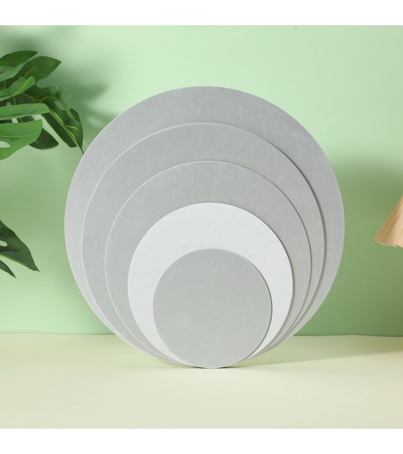Set Of 10 Round Golden Cake Boards Cardboard 4 Inch - Image 2