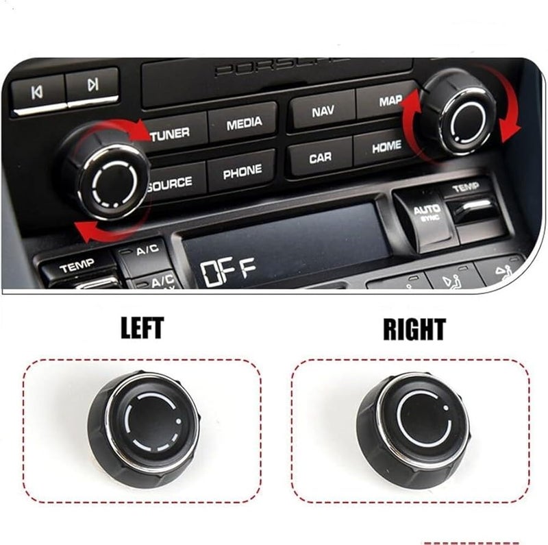 مجموعة إصلاح مقبض التحكم في مستوى صوت راديو السيارة، اليسار واليمين، متوافقة للسيارات - Image 4