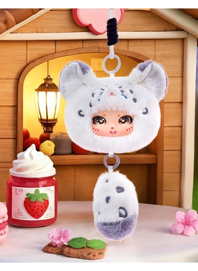 general Bag Pendant, Series Vinyl Plush Toy, Soft Hair, Setachable Tail and Hanging Rope — Leopard - Image 2