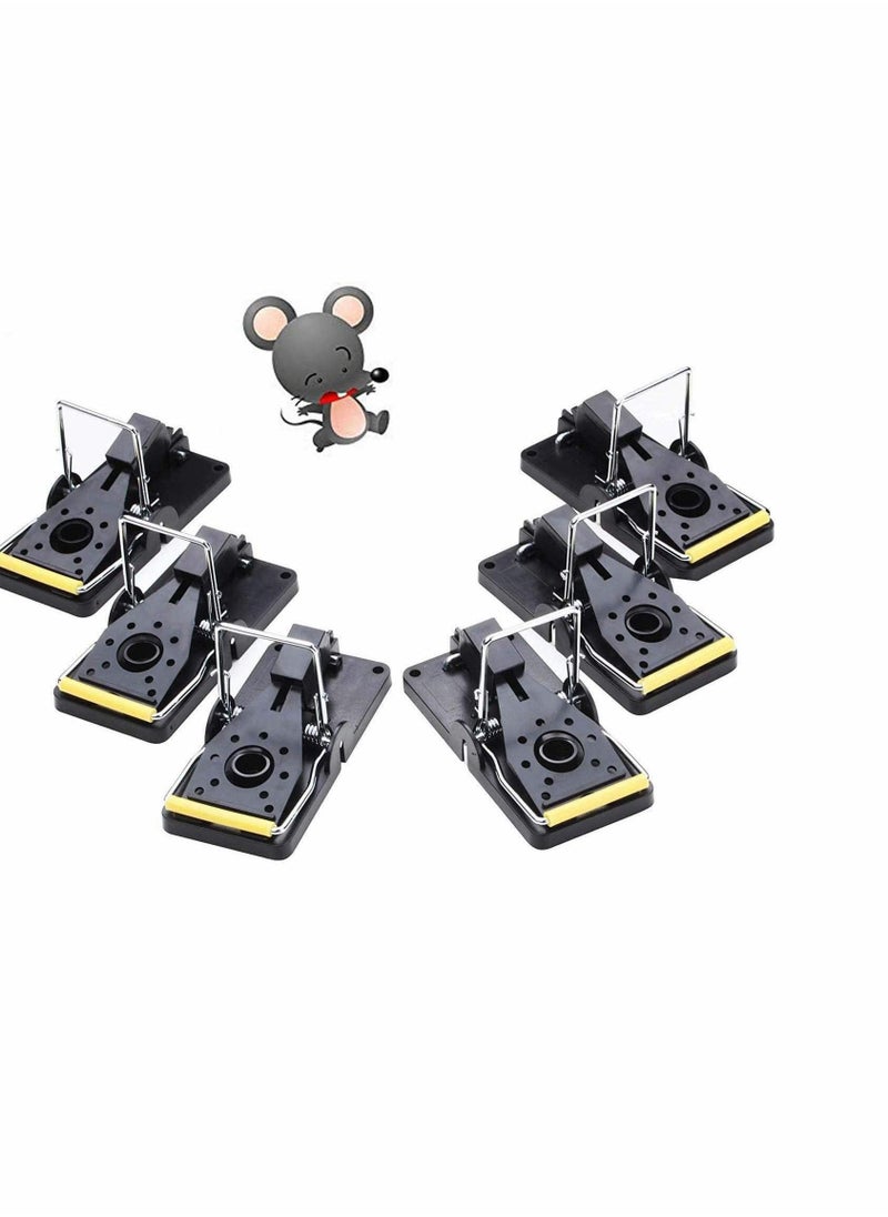 Generic Mouse Trap, Reusable Mice Snap Traps, Power Mouse Catcher That Kill Rat Instantly Sensitive Rodent killer with Bait Cup for kitchen & Garden Easy To Clean Effective Safe And Painless, 6 Pack - Image 1