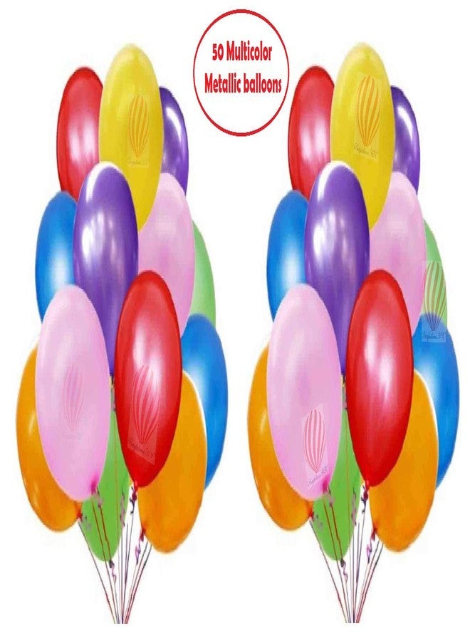 HK balloons 51Pcs Set Rainbow Happy Birthday Banner And Assorted Multicolour Card Stock Paper Balloons For Birthday Decoration - Image 3