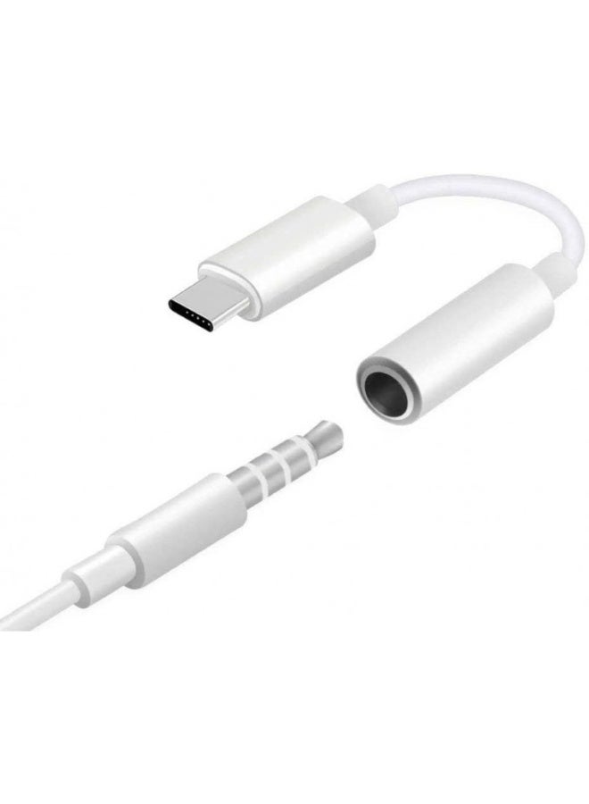 USB Type-C Female Headphone Jack Adapter to 3.5mm Aux Splitter Connector - Image 2