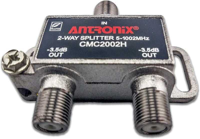 Antronix Cable Modem & MOCA Premium Coaxial 2-Way Splitter Ideal for Bidirectional RG-6 RG-59 Communications - Image 2
