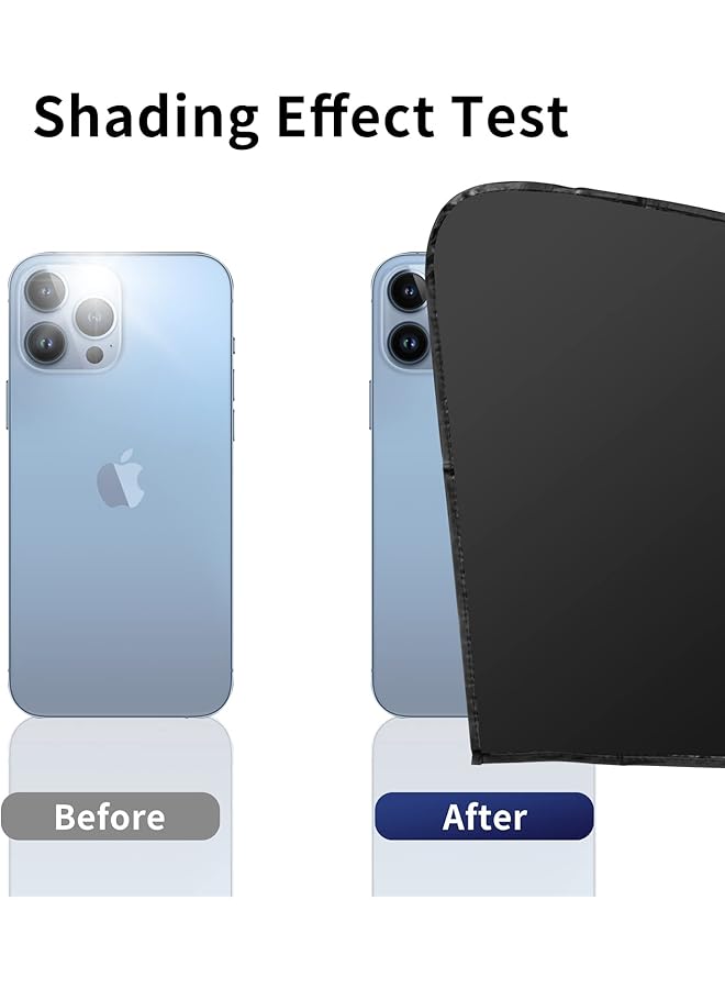 INFOSUN Car Side Window Sun Shade 4 Pcs Universal Magnetic Car Curtain For Baby And Kids With Blocks Uv Rays Reduce Damage From Direct Bright Sunlight And Heat Universal Easy Fit Front Rear Seat - Image 3