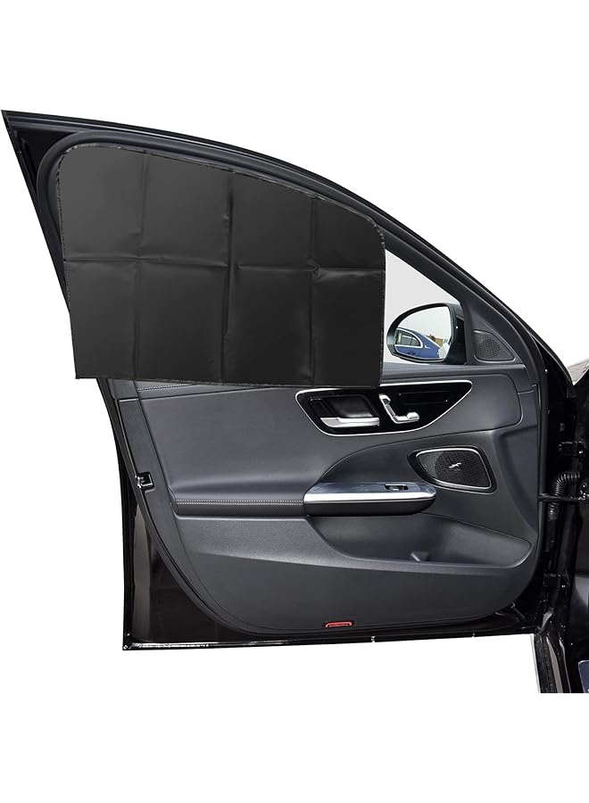 INFOSUN Car Side Window Sun Shade 4 Pcs Universal Magnetic Car Curtain For Baby And Kids With Blocks Uv Rays Reduce Damage From Direct Bright Sunlight And Heat Universal Easy Fit Front Rear Seat - Image 1