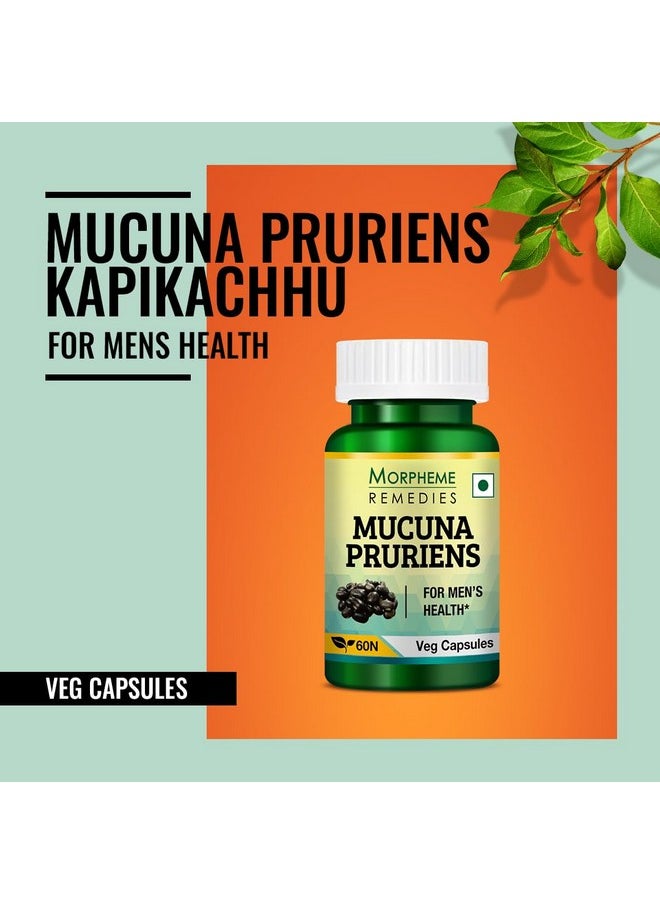Morpheme Remedies - Mucuna Pruriens Kapikachhu 500 Mg - 60 Veg Capsules - Image 1
