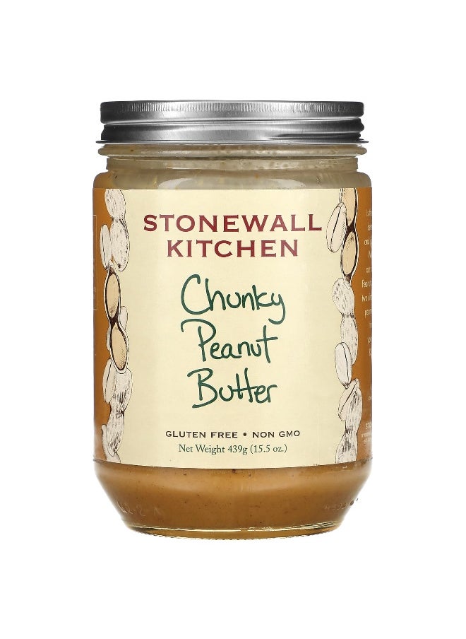 Stonewall Kitchen Stonewall Kitchen, Chunky Peanut Butter, 15.5 oz (439 g)  - Image 1