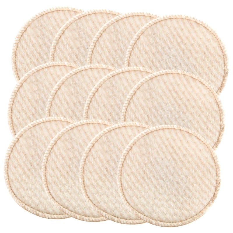 12 Pcs Reusable Nursing Pads Cotton Breast Cushions Washable Nipple Guards - Image 2