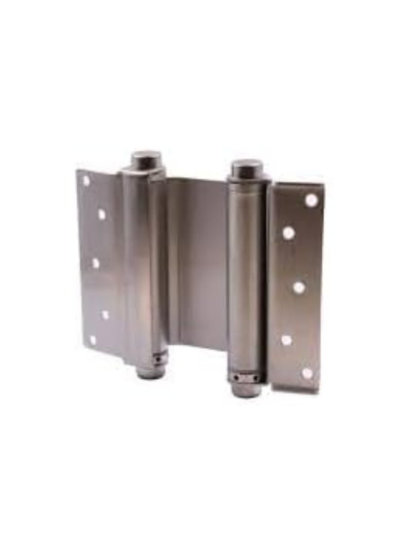 KNP KNP Double Action Spring Hings Stainless Steel Heavy Duty Saloon Door Hinges Adjustable Tension Self Closing Swinging Hinges (Stainless Steel) 4-inch