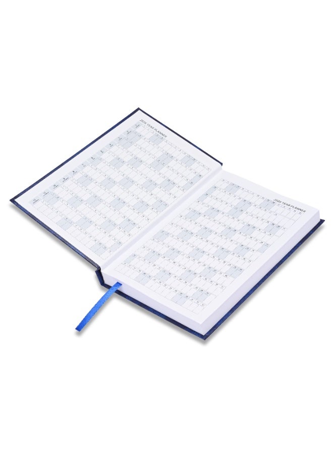 FIS 2026 Diary, French A5 Diary Size(148x210mm), Hard Cover Vinyl Materials, French Language, 60gsm White Paper, Blue Color-FSDI29FR26BL - Image 3