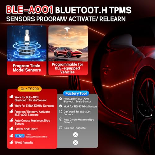 Autel MaxiTPMS TS900, Scanner & TPMS Programming Tool 2-in-1, Upgrade of MK900BT, MK900TS, MS906TS, MX900, MK900, All System Diagnosis, 40+Services CAN FD/DoIP Program Autel MX Sensors - Image 4