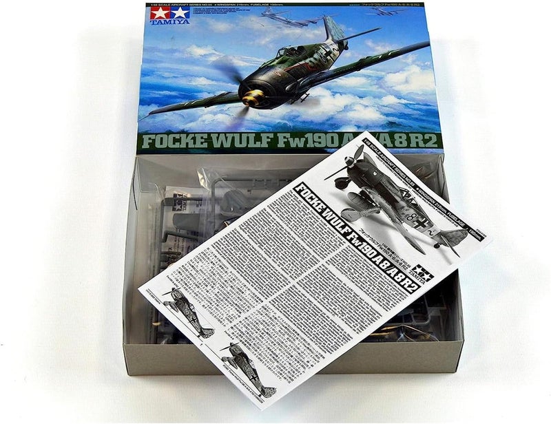 Tamiya 1:48 WWII German Focke Wulf Fw190 A-8/A-8R2 Model Kit - Image 5