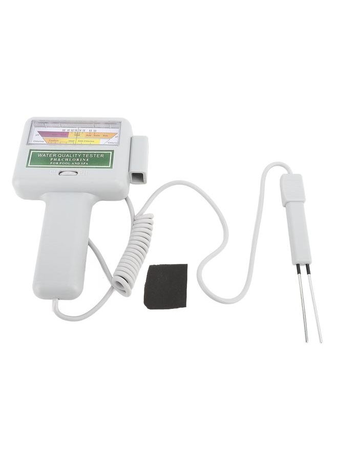 Thoraya PH CL2 Chlorine Tester Dual Probe Large Display Screen Battery Powered Digital Water Quality Tester for Home Swimming Pool Spa Aquarium  - Image 1