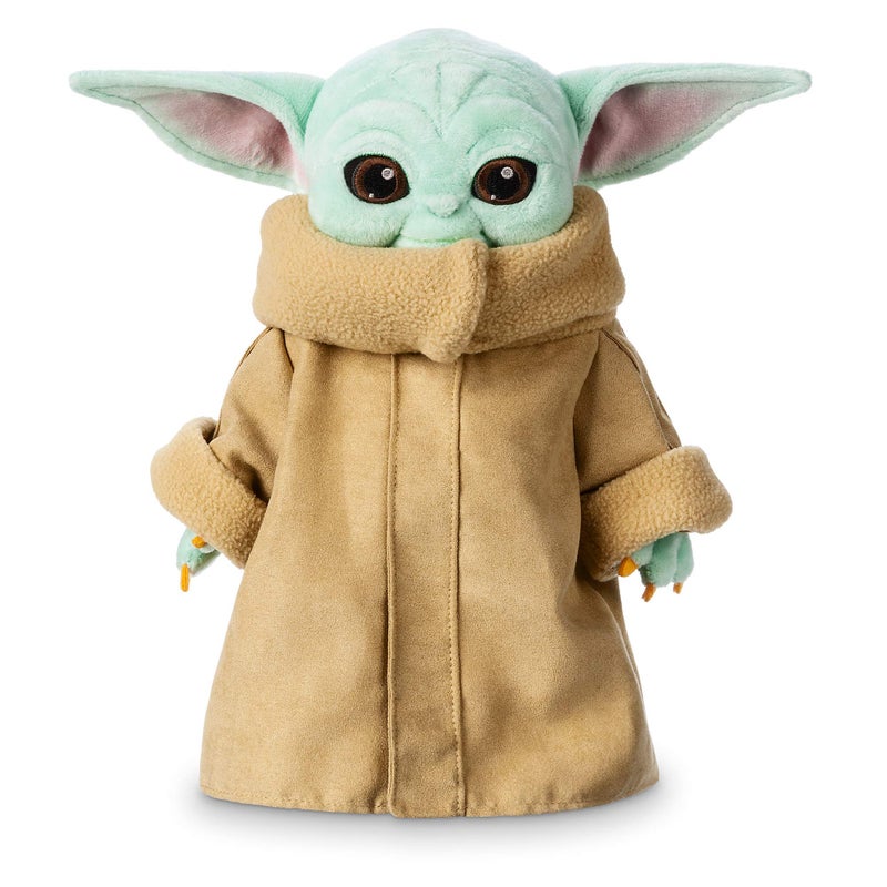 Disney store دميّة يودا بيبي من متجر ديزني - دمية غروغو الرسمية من مسلسل الماندالوريان - دميّة يودا بيبي الناعمة والمريحة مع ميزات مطرزة - الرفيق المثالي لعشاق المجرة. - Image 4