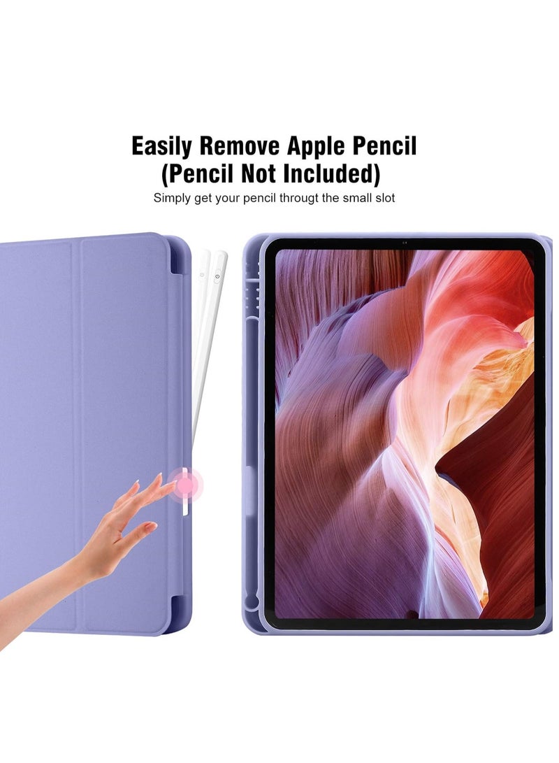ELTRAZONE iPad 10th Generation Case 2022 with Pencil Holder - Soft TPU Back Protective Smart Trifold Stand Cover for iPad 10.9 Inch (10th Gen), Auto Wake/Sleep - Blue Gray - Image 2