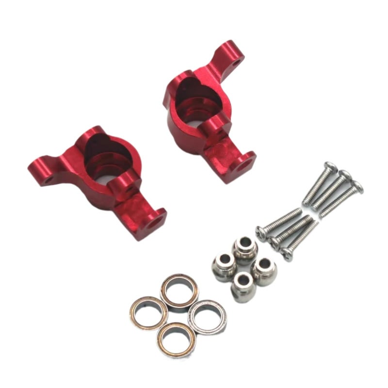 Red Metal Steering Knuckles For 1 16 RC Car Upgrade Parts Steering Cup - Image 2