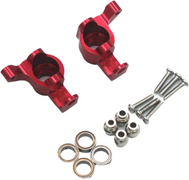Red Metal Steering Knuckles For 1 16 RC Car Upgrade Parts Steering Cup - Image 1