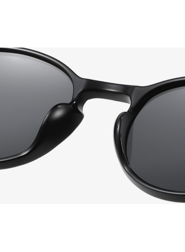Retro Polarized Sunglasses - UV400 Protection Handmade Triacetylcellulose Round Frame - Image 3