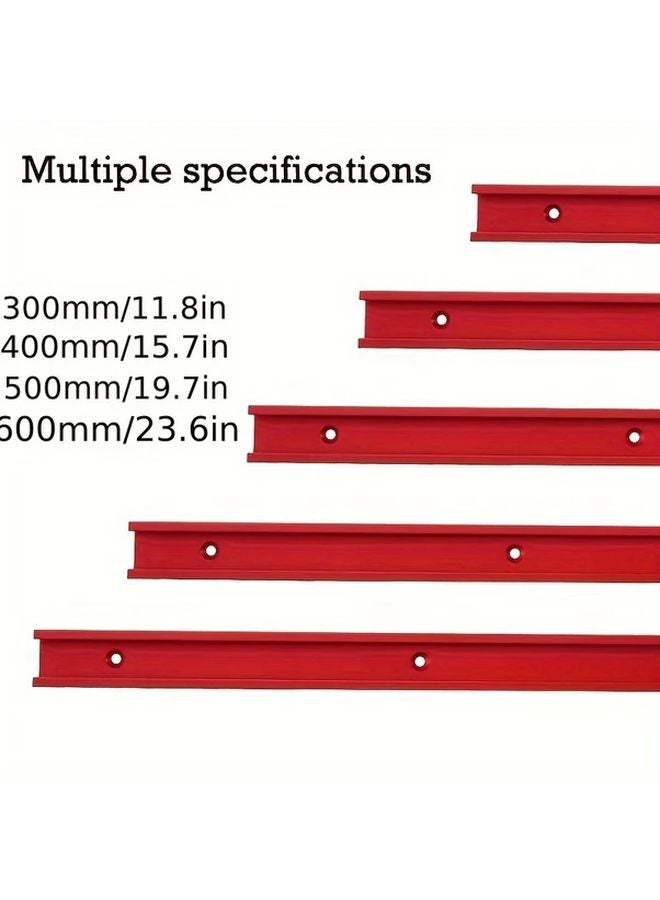 400mm Silvery T Slot Bevel Track Clamp Aluminum Alloy Woodworking Groove Rail Tool - Image 3