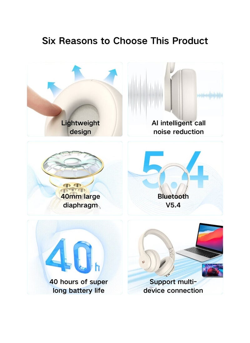 Monster - Mission100,Wireless Earbuds with AI Noise Cancellation - 40mm Drivers, 40hr Battery, Multi-Device Connectivity - Image 1