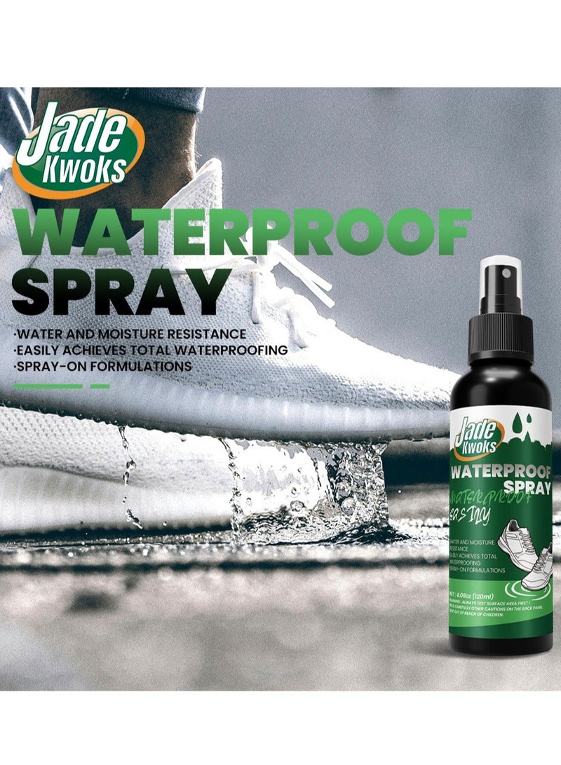 JADE KWOKS Long Lasting High Performance Universal Shoes Dirt Protector Spray ，Universal Protector Spray Colourless Clear，Oil Proof Anti Fouling and Waterproof Shoes Spray，Unmatched Defense Against Dirt - Image 3