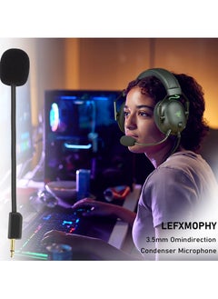 SYOSI 2Pcs Blackshark V2 Mic Replacement, Compatible with Razer BlackShark V2 and V2 Pro Gaming Headsets, 3.5mm Detachable Game Boom Microphone  - Image 2