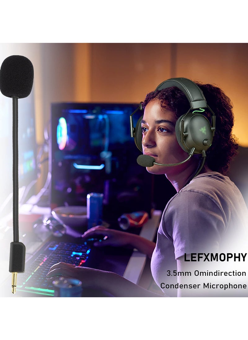 SYOSI 2Pcs Blackshark V2 Mic Replacement, Compatible with Razer BlackShark V2 and V2 Pro Gaming Headsets, 3.5mm Detachable Game Boom Microphone  - Image 2